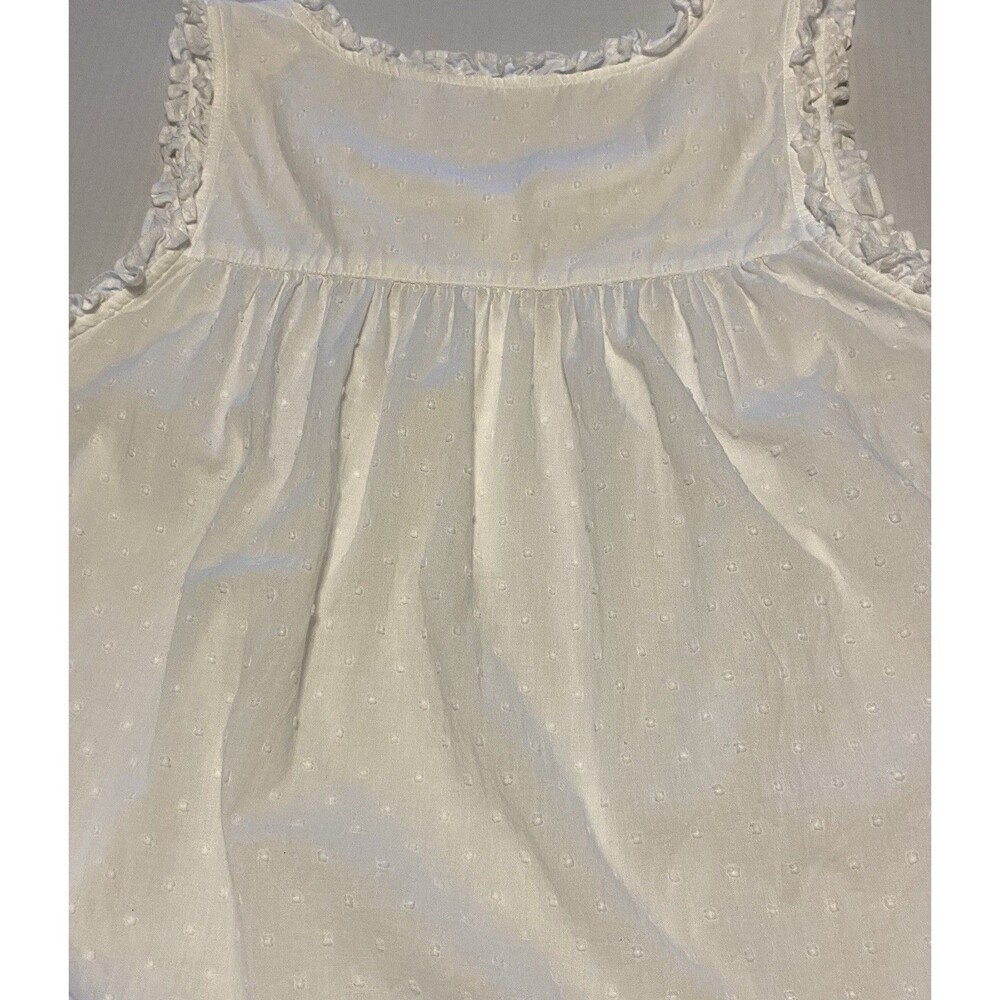 Adonna Sleepwear Nightgown Cotton Swiss Dot Sz M Cottagecore Prairie Romantic - Picture 13 of 15